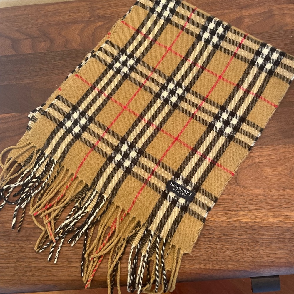 Authentic Burberry Scarf - Signature Plaid Pattern
